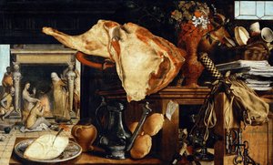 Hiú csendélet (Krisztus Márta és Mária házában) - Pieter Aertsen (a Lange Pier mellett) (1508-1575). Olaj, fa alkotó: Pieter Aertsen
