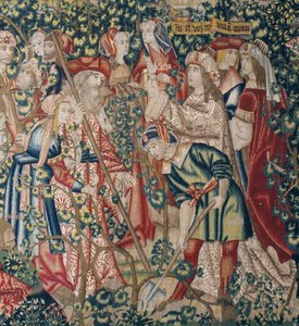 Példabeszéd a szőlőben dolgozó munkásokról, 1500 körül (szőlőszőnyeg)