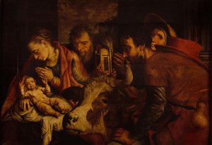 A pásztorok imádása alkotó: Pieter Aertsen
