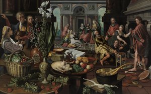 Krisztus Mária és Márta házában alkotó: Pieter Aertsen