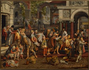 A keresztény irgalmasság cselekedetei alkotó: Pieter Aertsen