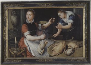 Két főző nő alkotó: Pieter Aertsen
