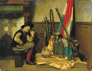 A dohányzó katona alkotó: Pieter Alardus Haaxman
