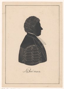 Herman Bouman sziluett portréja alkotó: Pieter Barbiers (IV) (possibly)