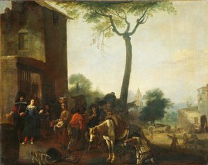 A szőlő betakarítása alkotó: Pieter Bodding van Laer (manner of)