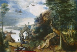 Szent Antal megkísértése, 1550-75 körül alkotó: Pieter Bruegel the Elder