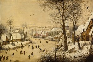 Téli táj madárcsapdával alkotó: Pieter Brueghel the Elder