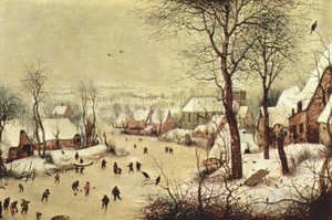 Téli táj madárcsapdával alkotó: Pieter Brueghel the Elder