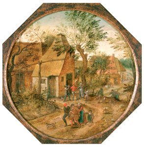Átjárás a falun, c1584-1637 alkotó: Pieter Brueghel the Younger