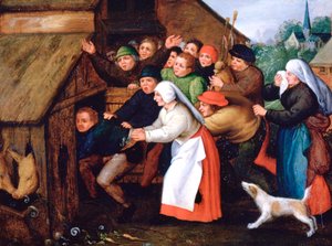 A disznóólba lökött részeg, 1564-1638 alkotó: Pieter Brueghel the Younger