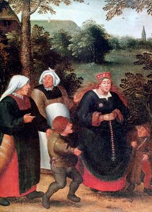 A menyasszony menete, c1584-1638 alkotó: Pieter Brueghel the Younger