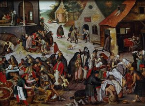 Az irgalmasság hét műve alkotó: Pieter Brueghel the Younger