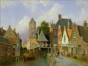 Csatornajelenet Hollandiában, 1898