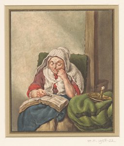 Az anyja, a Bibliát olvassa