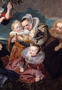 Paulus Van Beresteyn (1588-1636) portréja feleségével, hat gyermekével és két szobalányával Detail. Pieter Soutman (1590-1657) festménye 1630 V. 1,67x2,41 m
