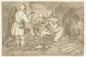 A Pásztorok imádata alkotó: Pieter Cornelisz. van Rijck
