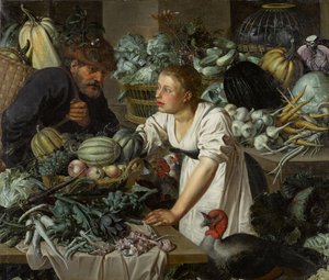 Csendélet két figurával alkotó: Pieter Cornelisz. van Rijck