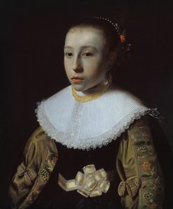 Fiatal lány portréja, 163335. alkotó: Pieter Dubordieu