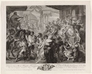 Sabine Szűz rablása alkotó: Pieter Franciscus Martenasie
