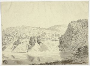 Rhone vízesés Schafhausen közelében