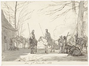 Kozák bivak, 1813. december 9 alkotó: Pieter Gerardus van Os (signed by artist)
