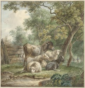 Szarvasmarha egy gyümölcsösben alkotó: Pieter Gerardus van Os