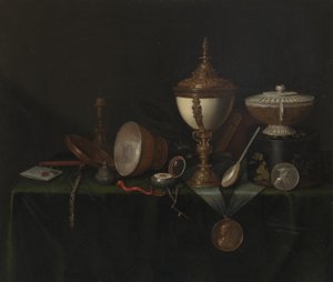 Csendélet strucctojás kupával és a Whitfieldi örökségekkel, 1670 körül (olaj, vászon)