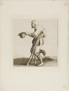 Lame Beggar Asking for Alms, a T is al verwart-gaern (Ez már zavaró) alkotó: Pieter Jansz. Quast