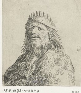 Egy király portré mellszobra