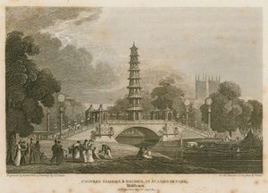 A kínai pagoda és a híd a St James