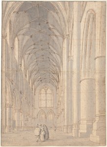 A Szent Bavo templom belseje, Haarlem alkotó: Pieter Jansz Saenredam
