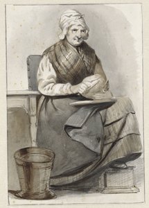 ülő nő alkotó: Pieter Marinus van de Laar (attributed to)