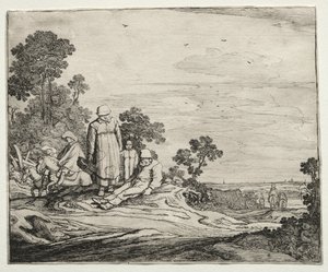 Táj parasztokkal, 1626.