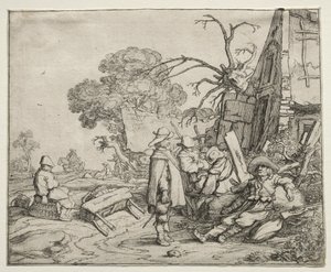 Táj katonákkal, 1626.