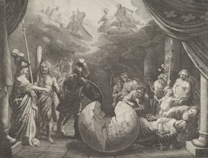 11. tábla: Allegória a franciaországi viszályról, Caspar Barlaeustól, Medicea Hospes, 1638. alkotó: Pieter Nolpe