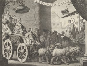 5a. tábla: Marie de Medici, mint Berecynthia, Caspar Barlaeustól, Medicea Vendég, 1638 alkotó: Pieter Nolpe