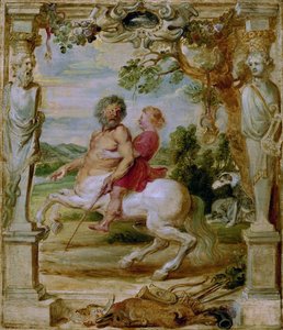 Achilles, akit Chiron kentaur nevelt, 1630-1635 alkotó: Peter Paul Rubens