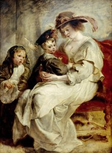 Helena Fourment két gyermekével, 1636 körül. alkotó: Pieter Paul Rubens