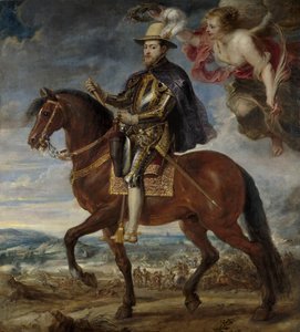 II. Fülöp 1527-1598-as portréja lóháton, 1628 alkotó: Peter Paul Rubens