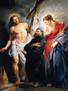 Szent Ágoston Krisztus és a Szűz között alkotó: Peter Paul Rubens