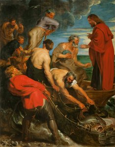 A halak csodás tervezete triptichon, központi panel, 1618-1619.