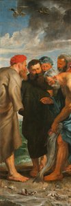 A halak csodás tervezete triptichon, bal oldali panel, 1618-1619. alkotó: Pieter Paul Rubens