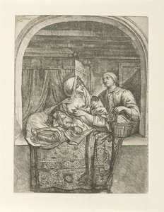 Gyermekét szoptató nő alkotó: Pieter Peutemans