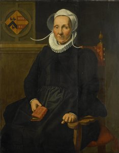 Dirckje Tymansdr Gael portréja, akit van der Graftnak hívnak, Mattheus Augustijnsz Steyn felesége alkotó: Pieter Pietersz. (I)