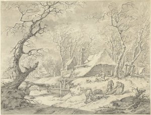 Téli táj farm