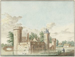Az Aalst kastély a Bommelerwaardban alkotó: Pieter Remmers