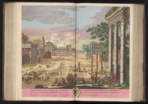 A római fórum Rómában Forum Nerva, imp és Boarium benne a Jupiter Temple of Stator Saturn, és Concord (...) (cím az objektumon)