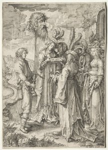 Dávid Góliát fejével, 1620-1630.