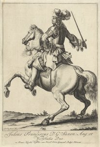 Julius Frans van Saxe-Lauenburg lovas portréja