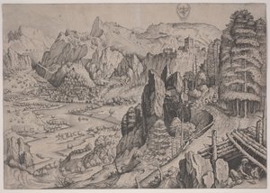 Magdalena Poenitens, Jan és Lucas van Duetecum által készített lenyomat alkotó: Pieter The Elder (after) Brueghel